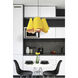 Camila 1 Light 26.4 inch Black Pendant Ceiling Light in Yellow/Ash, WEP Collection