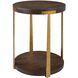 Palisade 24 X 19 inch Coffee and Antique Gold Side Table