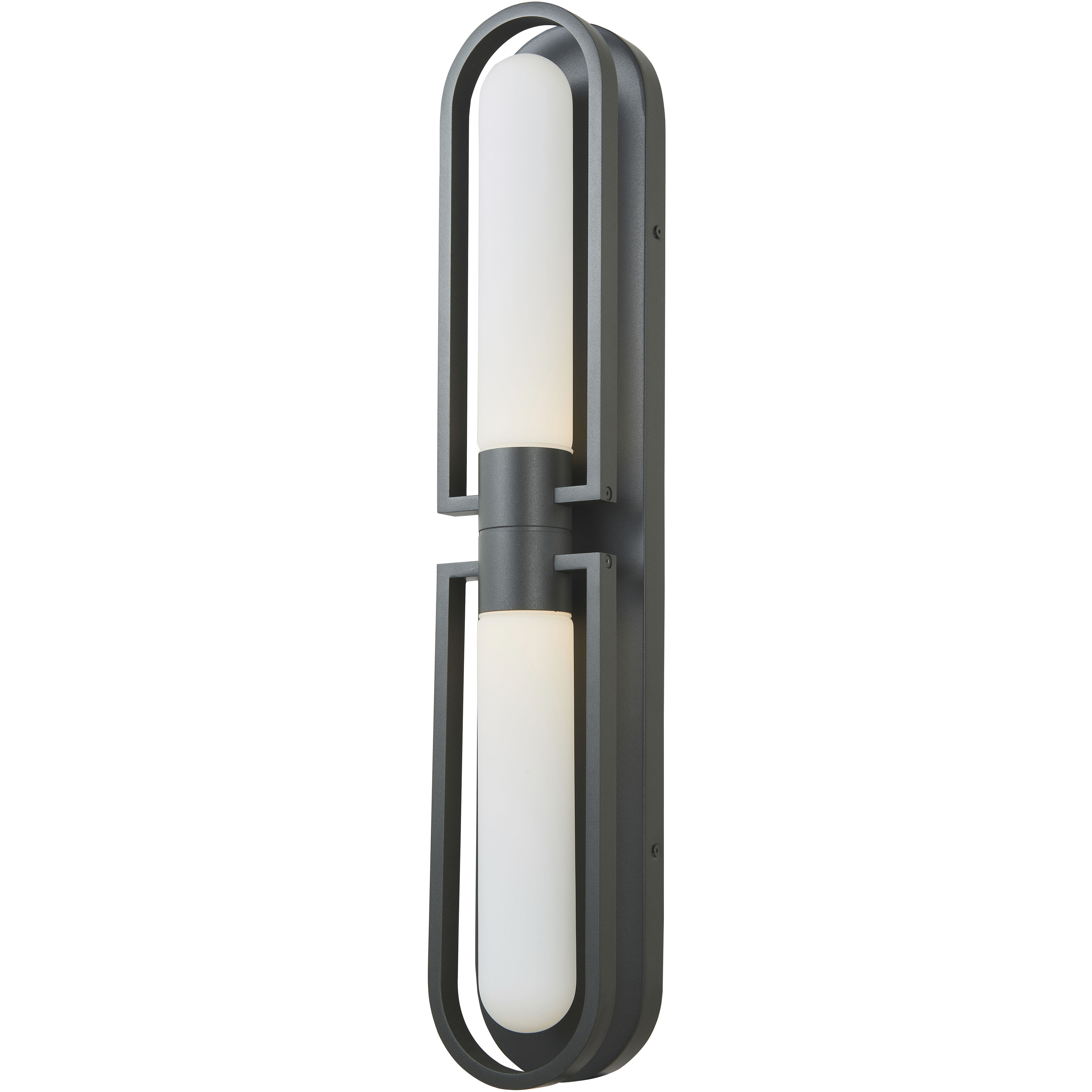 Siren LED 27.25 inch Matte Black Outdoor Wall Light