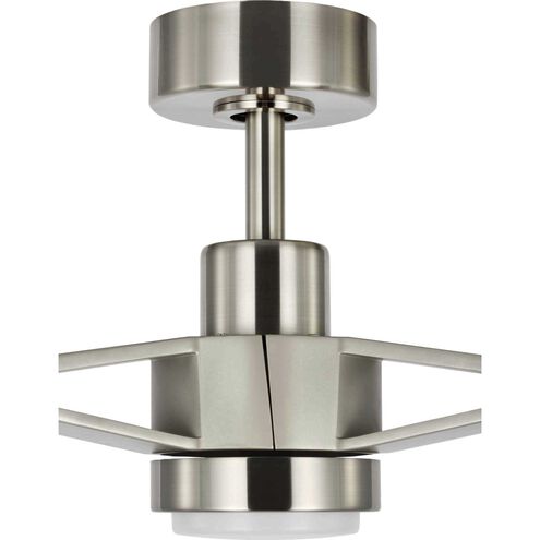 Belen 60 inch Brushed Nickel with Silver Blades Outdoor Ceiling Fan