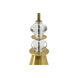 Crystal Accent 31.5 inch 100 watt Gold/Clear Buffet Lamp Portable Light