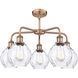 Waverly 5 Light 24 inch Antique Copper Chandelier Ceiling Light