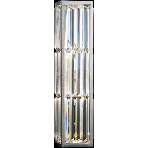 Crystal Enchantment 2 Light 6 inch Silver ADA Sconce Wall Light
