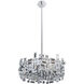 Vermeer 6 Light 24 inch Chrome Pendant Ceiling Light in Firenze Clear