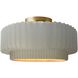 Radiance Collection - Pleated Tier Semi-Flush Ceiling Light, Form+Finish+Function