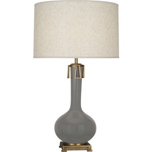 Athena 31.63 inch 150.00 watt Smoky Taupe Table Lamp Portable Light