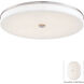 U.H.O. LED 15 inch Brushed Nickel ADA Wall Sconce / Flush Mount Wall Light, Convertible To Flush Mount