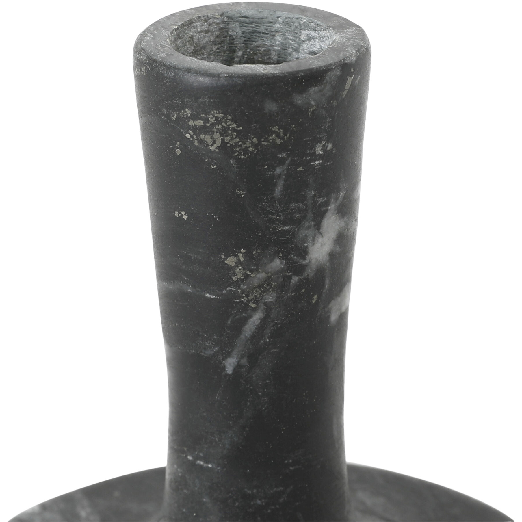 East 4 X 4 inch Candle Holder in Black, Short