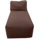 Seascape Chocolate Outdoor Pouf Lounge Cover