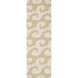 Yacht Club 96 X 30 inch Khaki, Cream Rug