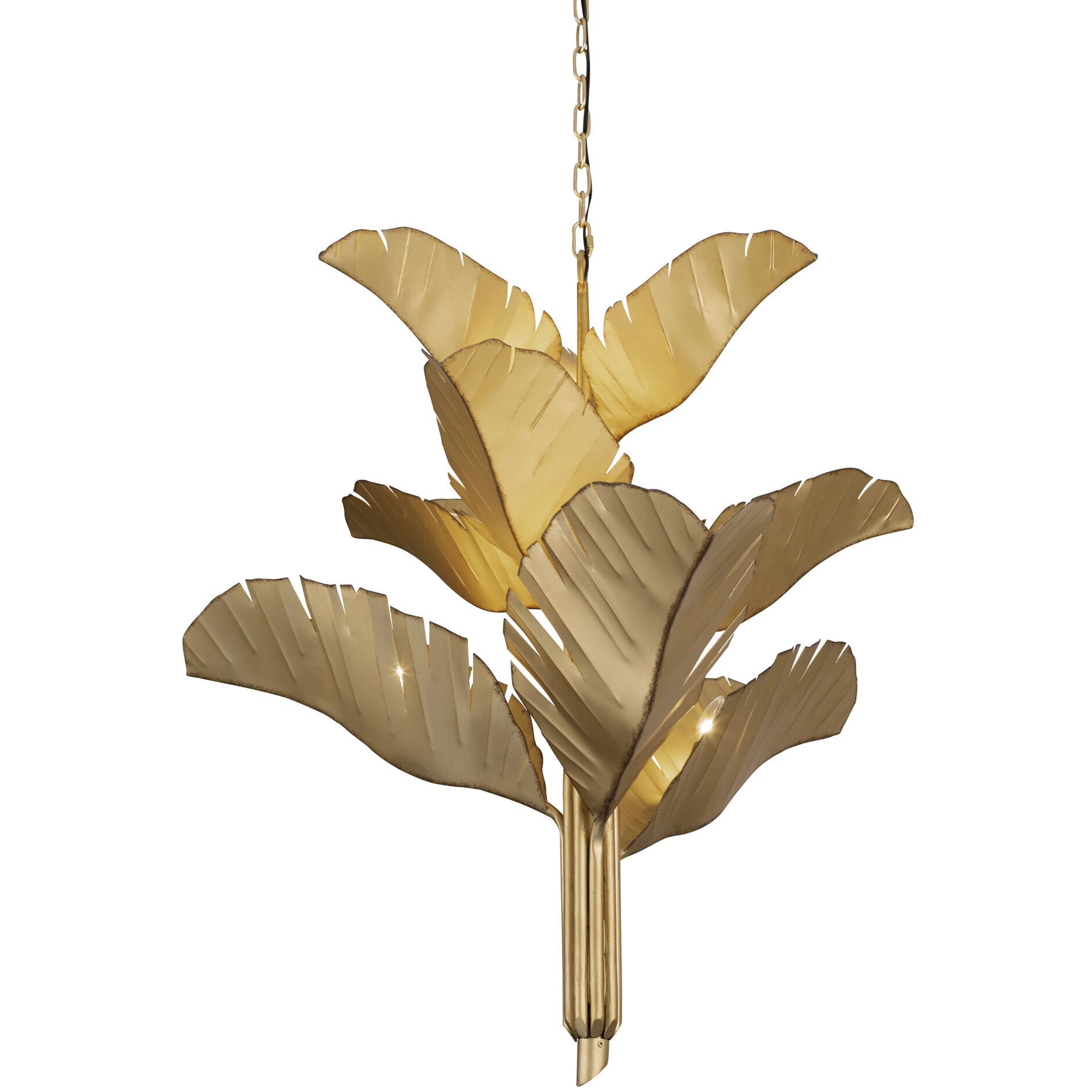 Banana Leaf 9 Light 35.00 inch Chandelier