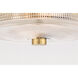 Lacey 2 Light 10 inch Aged Brass Flush Mount Ceiling Light