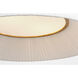Barbara Barry Halo LED 19 inch Soft Brass Fabric Hanging Shade Ceiling Light