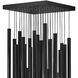Harmony LED 18 inch Black Chandelier Ceiling Light