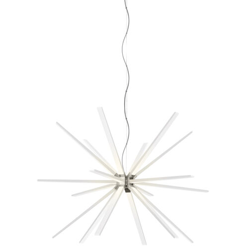 Photon LED 48 inch Satin Nickel Chandelier Ceiling Light in LED 90 CRI 3000K, Title 24, Integrated LED