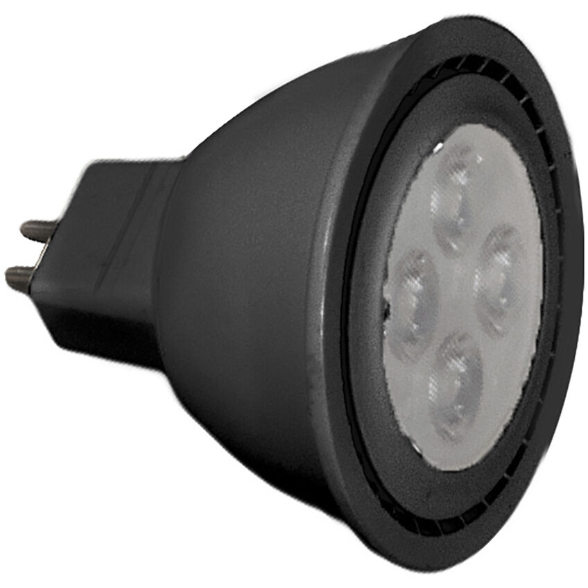 MR16 Lamp LED LED GY5.3 8.00 watt 12 3000K Lamp in Black, WAC Limited