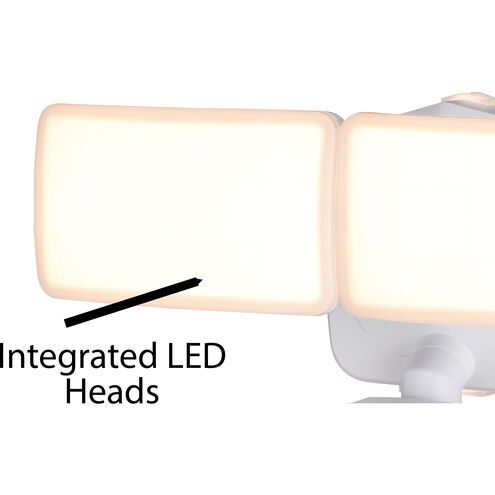 Merill LED 7.25 inch White Outdoor Security