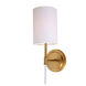 Hudson 1 Light 5 inch Satin Brass Wall Sconce Wall Light in Rubbed Brass