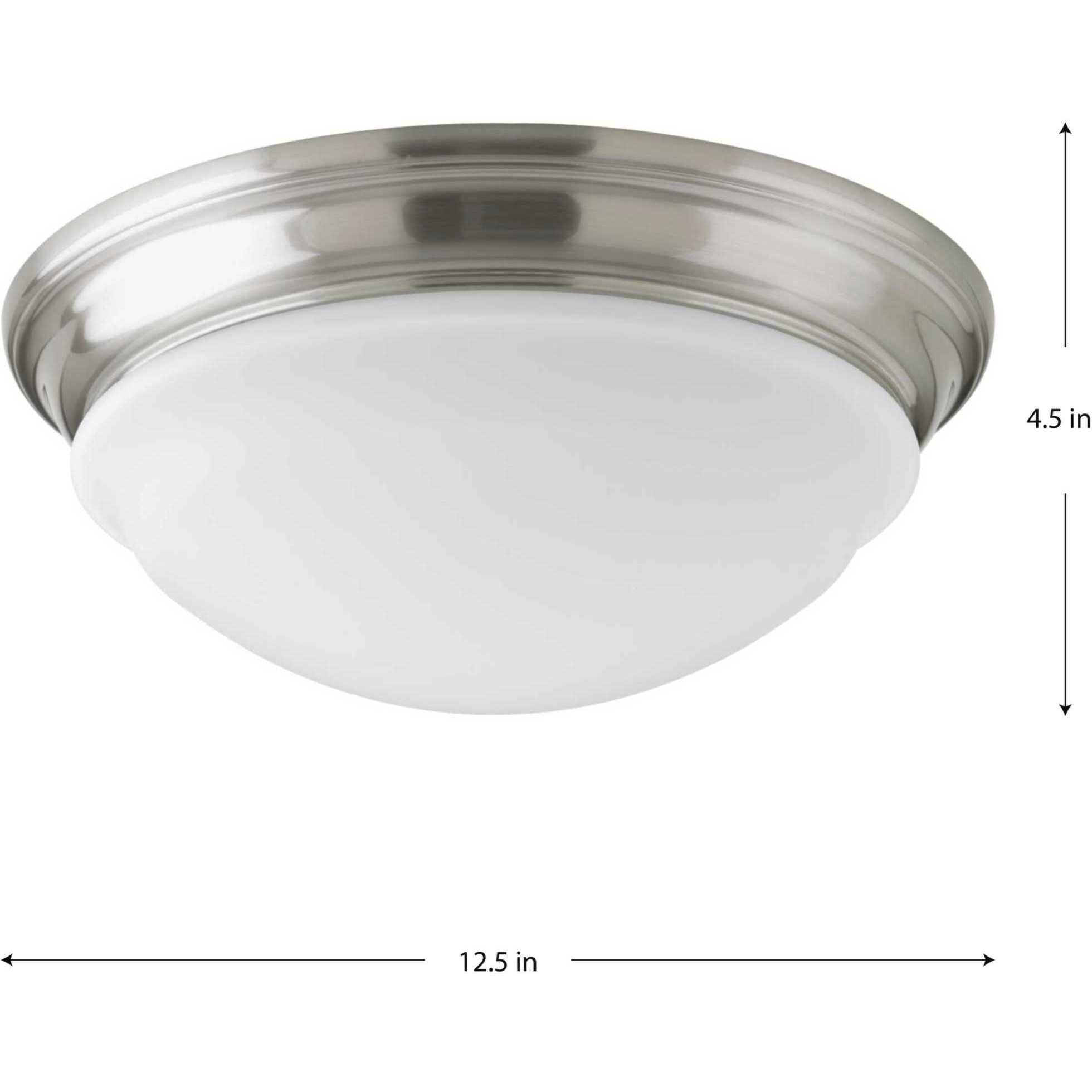 LED Flush Mount LED 12.5 inch Brushed Nickel Flush Mount Ceiling Light, Progress LED