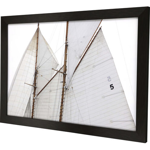 Waterside White and Brown and Gray and Neutral Framed Art