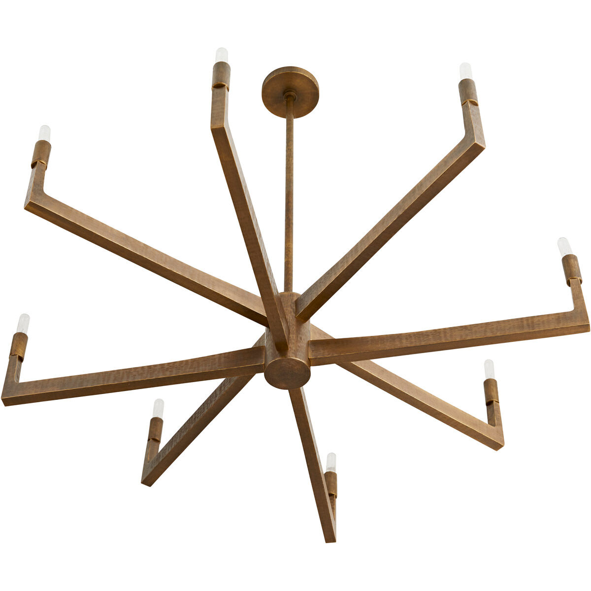 Griff 8 Light 39 inch Antique Brass and English Bronze Chandelier Ceiling Light