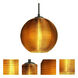Kristall 8 LED Black Cord Pendant Ceiling Light