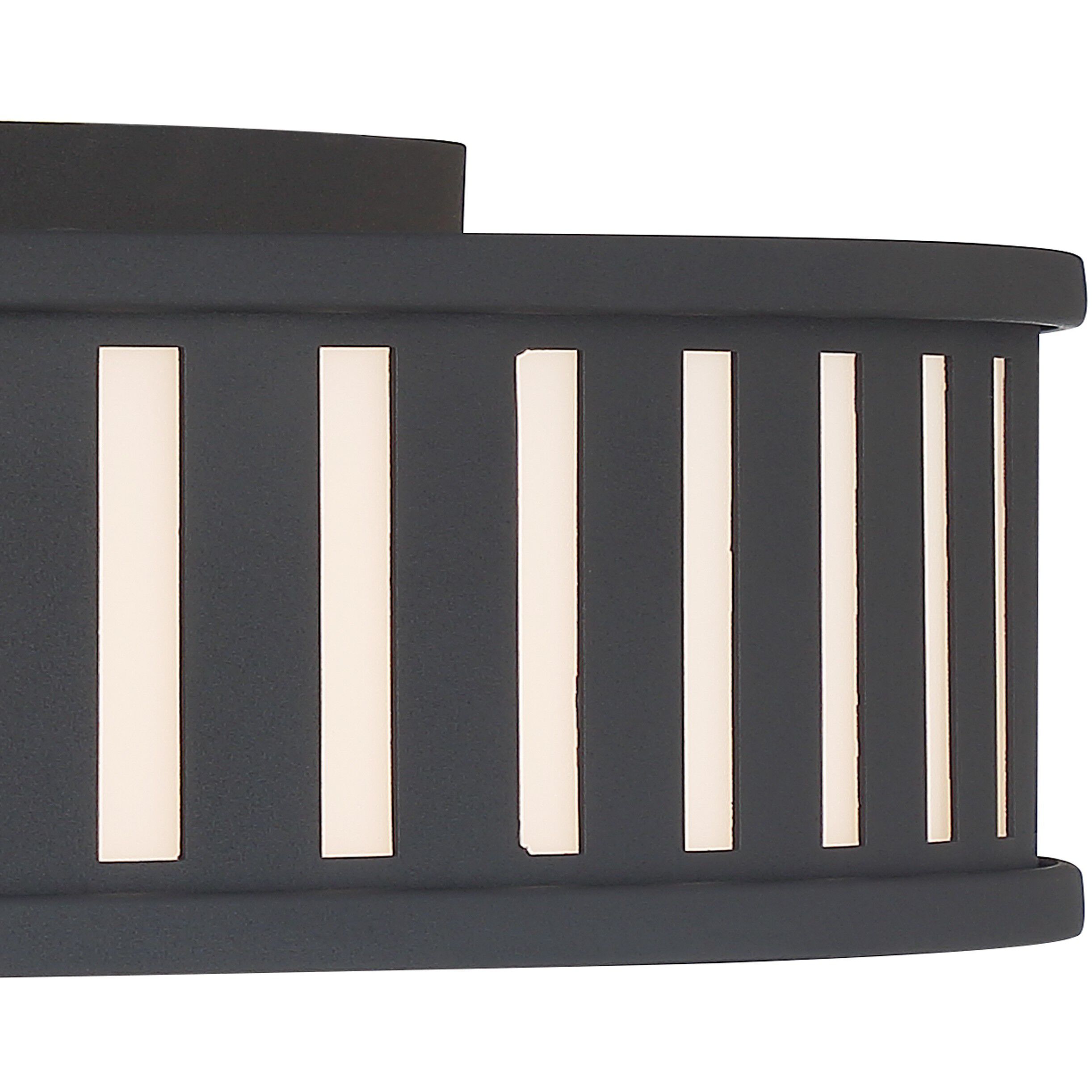 Kendal 4 Light 22.5 inch Black Forged Flush Ceiling Light