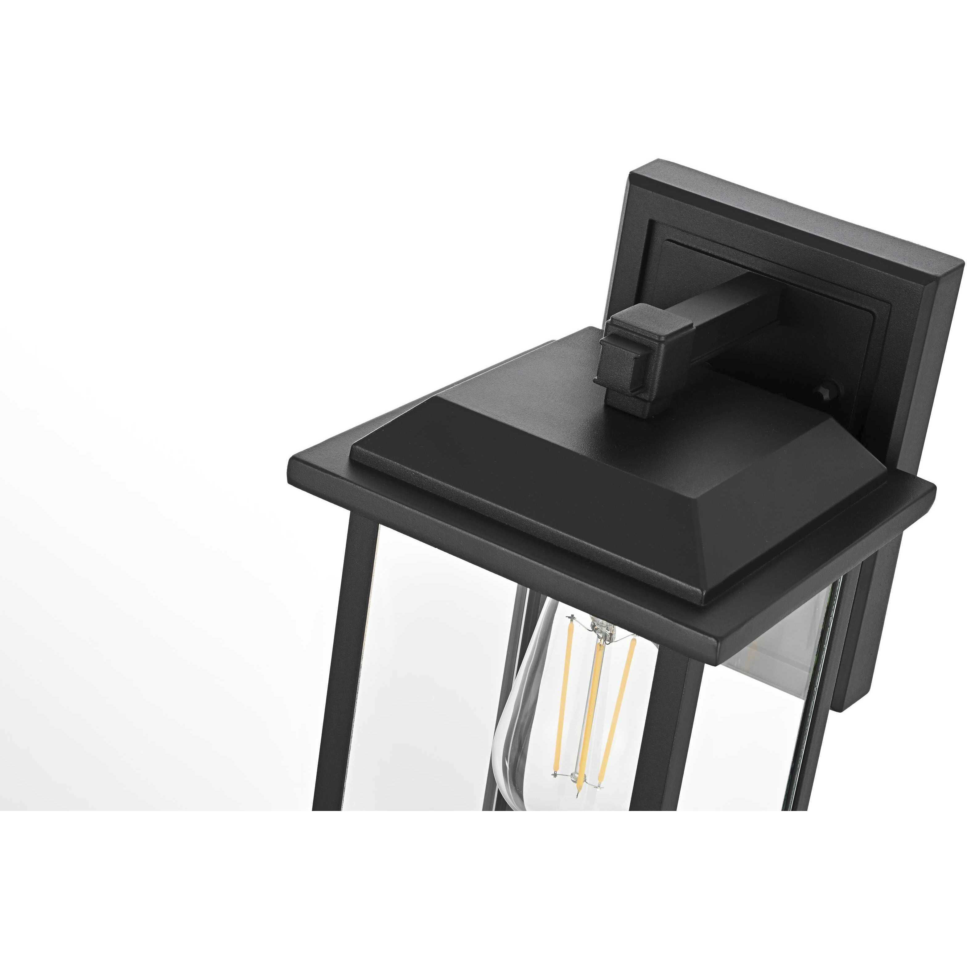 Araceli 1 Light 17 inch Black Outdoor Wall Sconce