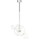 Sattelite 2 Light 22 inch Polished Nickel Multi Globe Pendant Ceiling Light