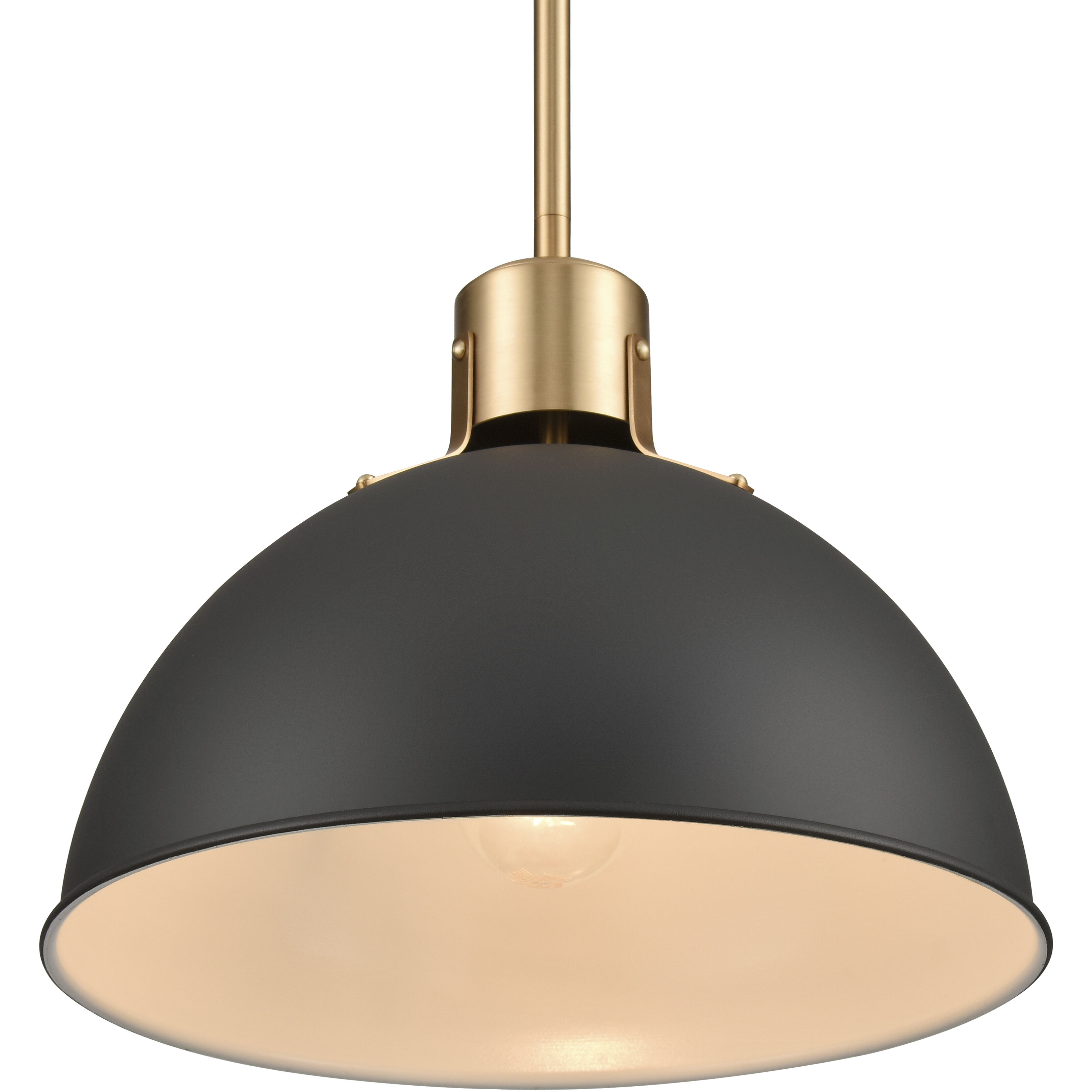 Zayne 1 Light 12 inch Matte Black Pendant Ceiling Light