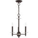 Bennington 3 Light 14 inch Bronze Mini Chandelier Ceiling Light