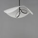 Carmen LED 24 inch Black Single Pendant Ceiling Light in White/Black