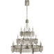 Fisher Weisman Sutton LED 50.25 inch Polished Nickel Three Tier Chandelier Ceiling Light