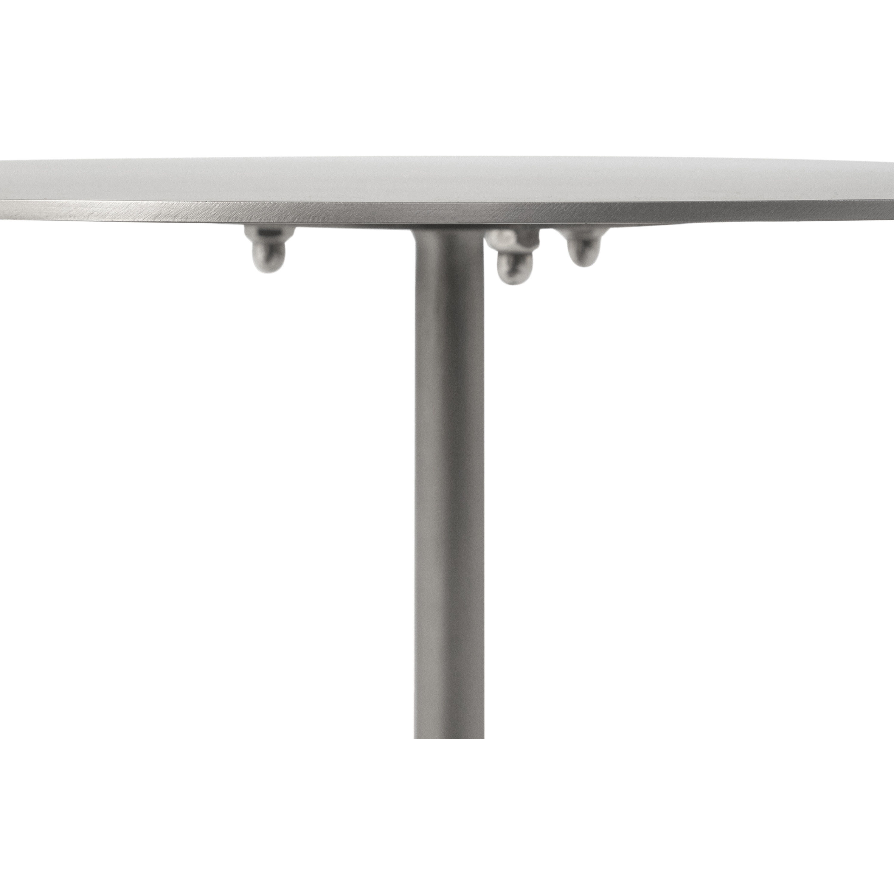 Aiden 20 X 18 inch Nickle and Natural Side Table