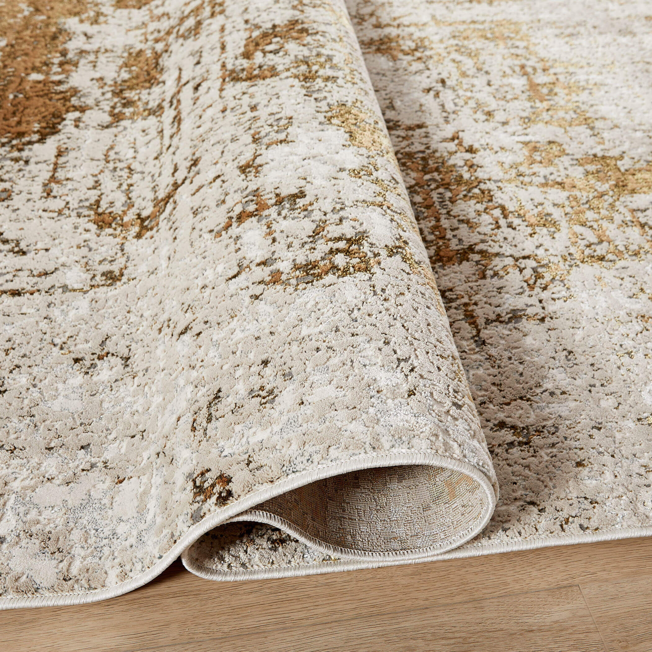 Artema 36 X 24 inch Gold Rug in 2 x 3