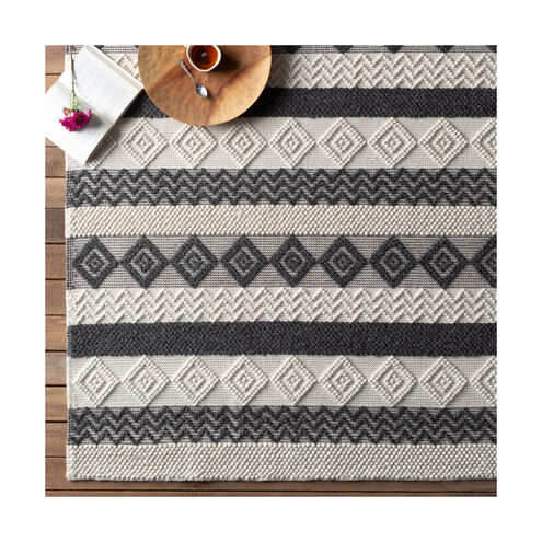 Hygge 60 X 36 inch Black Rug in 3 x 5, Rectangle