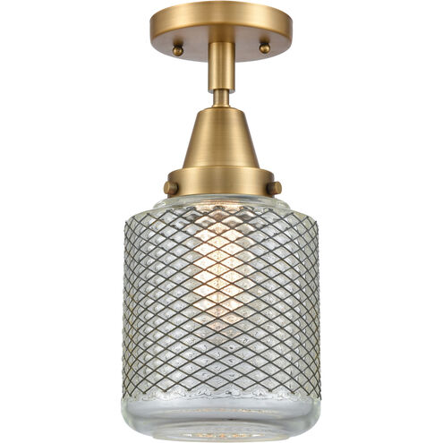 Franklin Restoration Stanton 1 Light 6 inch Brushed Brass Flush Mount Ceiling Light