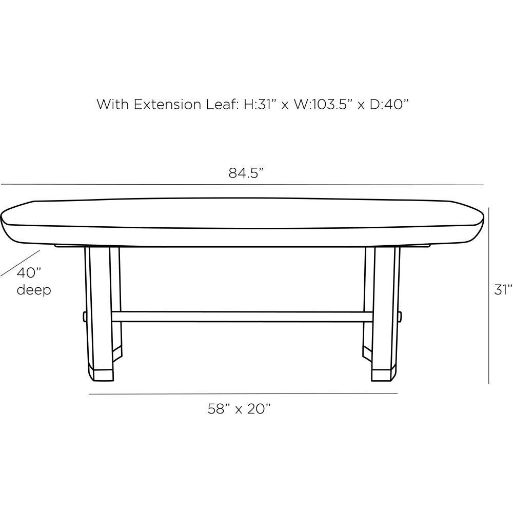 Pembroke Ebony Dining Table