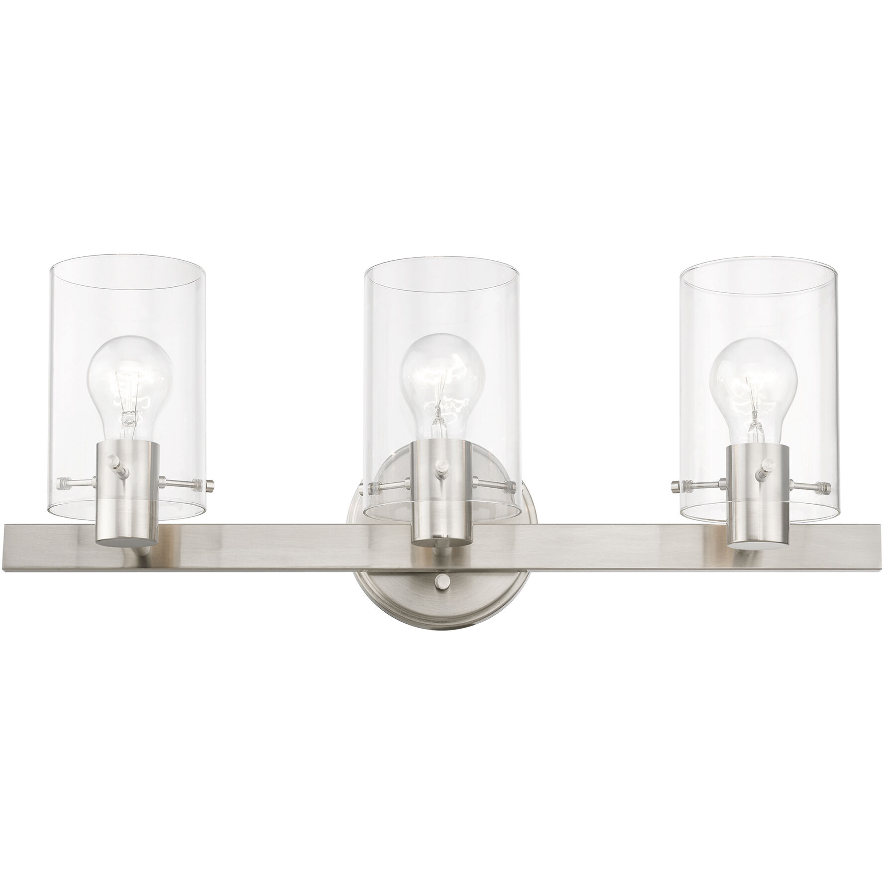 Munich 3 Light 23 inch Brushed Nickel Vanity Sconce Wall Light
