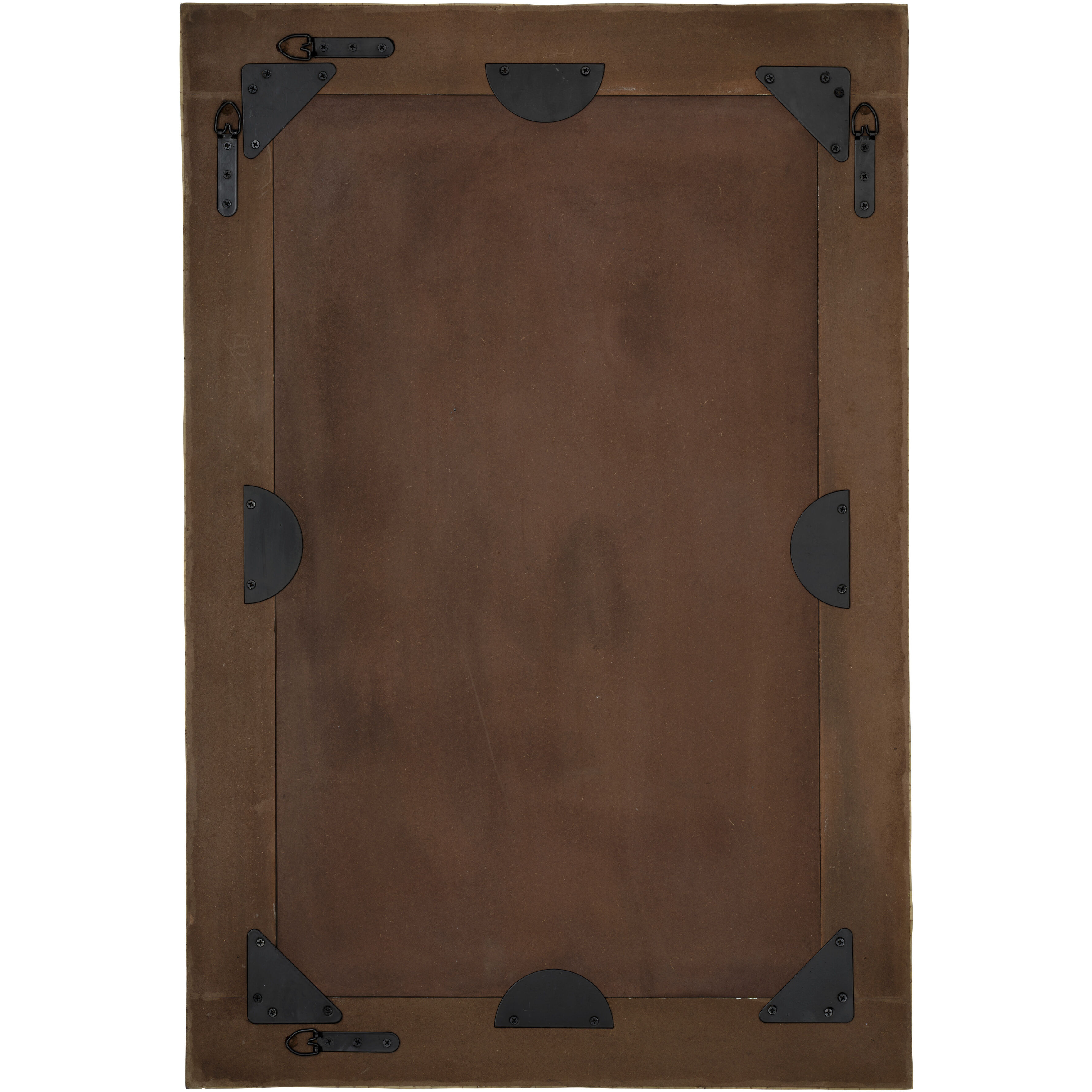 Interwoven 36 X 24 inch Blue and White and Natural Mirror, Inline