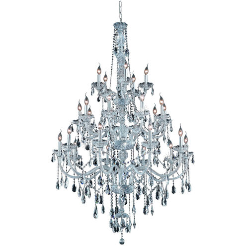 Verona 25 Light 43 inch Chrome Foyer Ceiling Light in Clear, Royal Cut