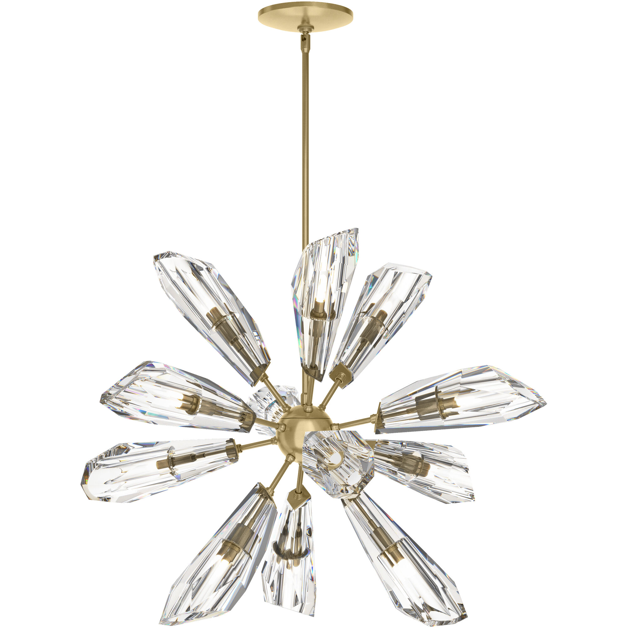 Luma 12 Light 32 inch Modern Brass Pendant Ceiling Light