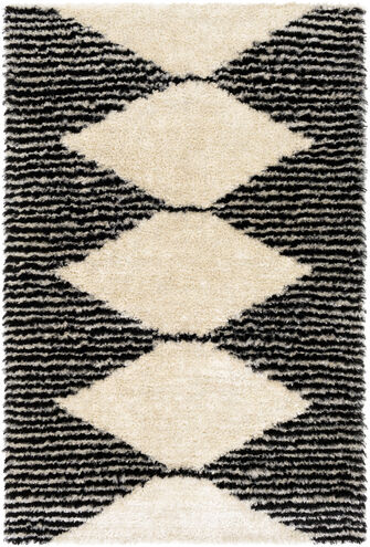 Gibraltar 90 X 60 inch Black Rug in 5 x 8, Rectangle