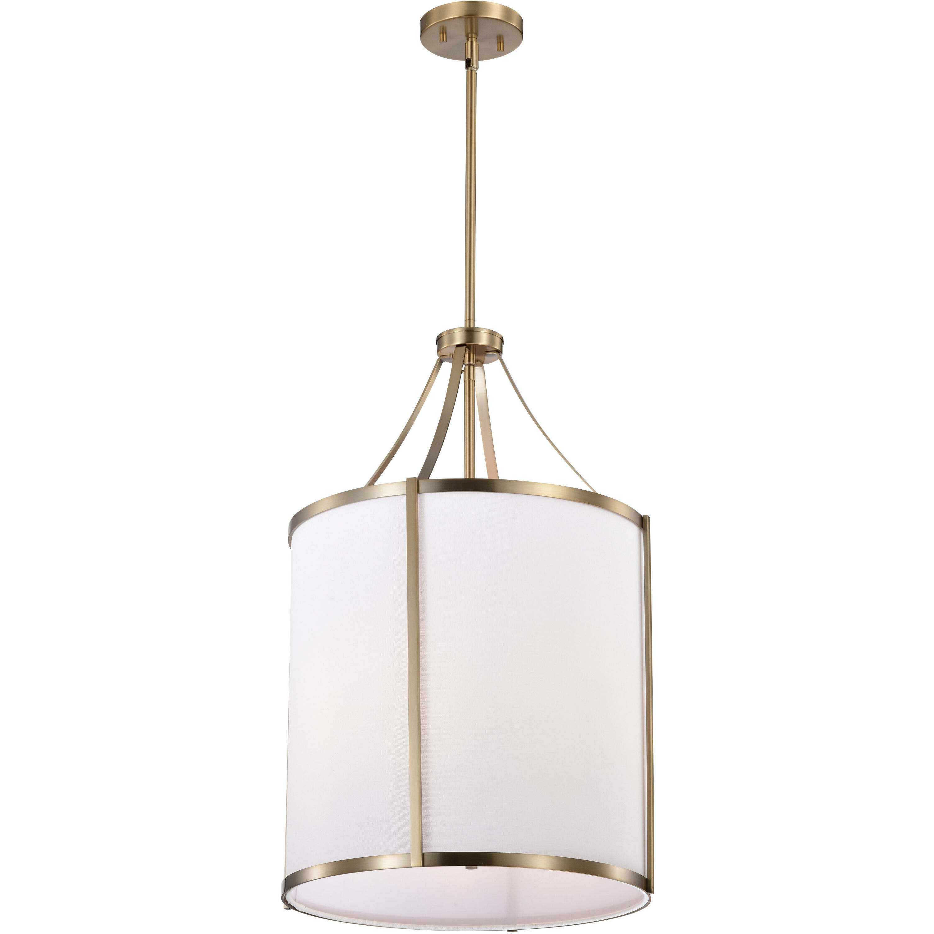 Easton 3 Light 16 inch Burnished Brass Pendant Ceiling Light