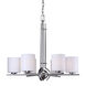 Signature 6 Light 26 inch Brushed Nickel Chandelier Ceiling Light