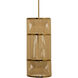 Congruent 1 Light 10 inch Antique Brass Pendant Ceiling Light