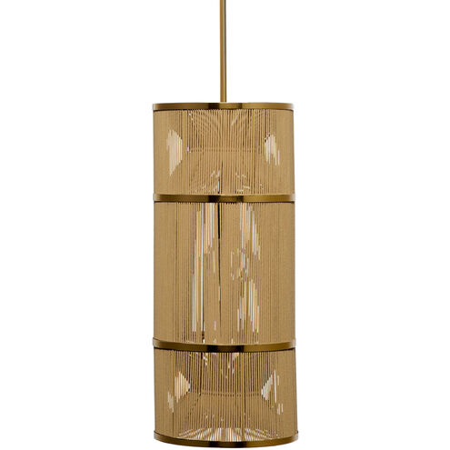 Congruent 1 Light 10 inch Antique Brass Pendant Ceiling Light