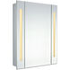 Elixir Silver Lighted Mirror Cabinet