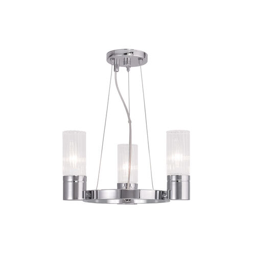 Midtown 3 Light 15 inch Polished Chrome Mini Chandelier Ceiling Light