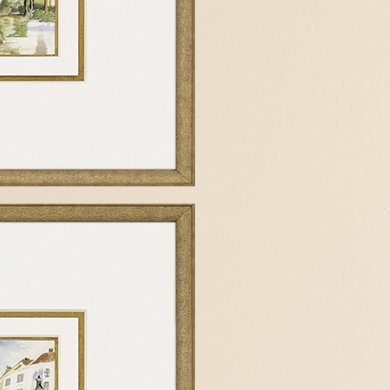 Fountains Multi and Green and Beige and Blue Framed Art, The Studio